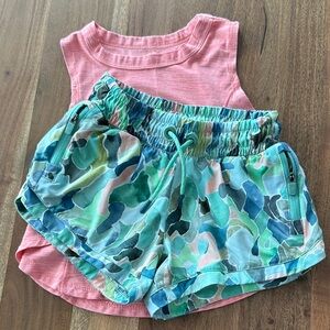 Athleta girls shorts and free matching tank